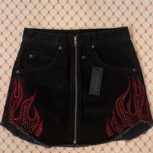Carmar Denim Beatrice black flame skirt